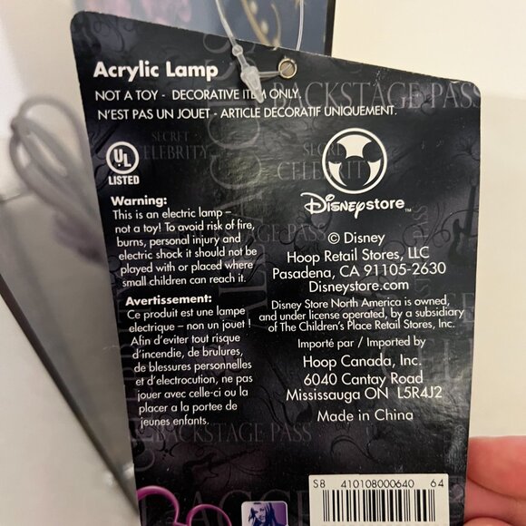 HANNAH MONTANA Vintage Acrylic Lamp Lighted Sign NEW - Picture 6 of 9